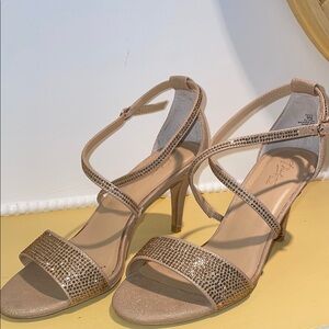 Elegant Tan Strappy Heels